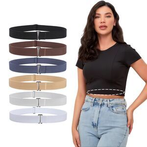 No-Show Crop Band Belt, Adjustable Tuck Band, 15F-170BELT002
